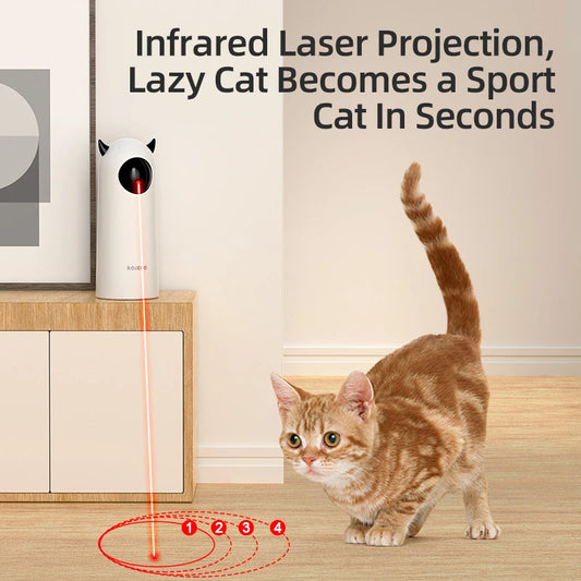 Automatic Laser Cat Toy – Hands-Free Interactive Play for Indoor Cats