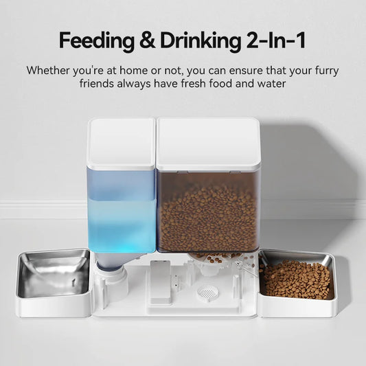 8.5L Smart Automatic Pet Feeder & Water Fountain – WiFi App Control