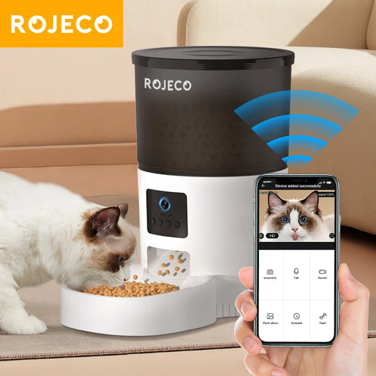 Smart Automatic Pet Feeder with Camera Food Dispenser