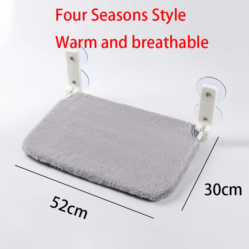 Cat Hammock Foldable Window Suction Cup Hanging Nest, Cat Sunbathing Hanging Bed