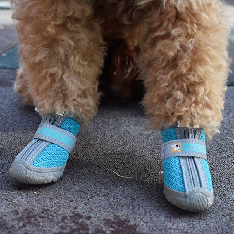 Waterproof Winter Dog Boots – Non-Slip & Reflective (Set of 4)