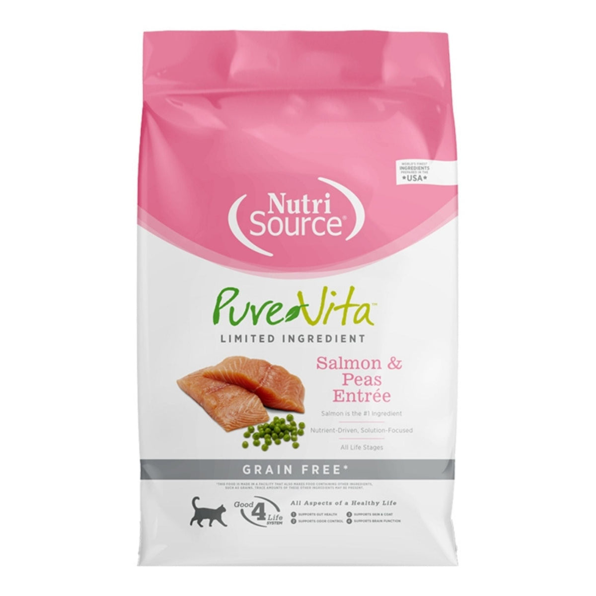Pure Vita Grain Free Cat — Salmon & Peas (12 lb)