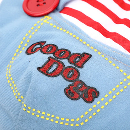 Funny Halloween Pet Costume – Soft Warm Jumpsuit for Cats & Small Dogs