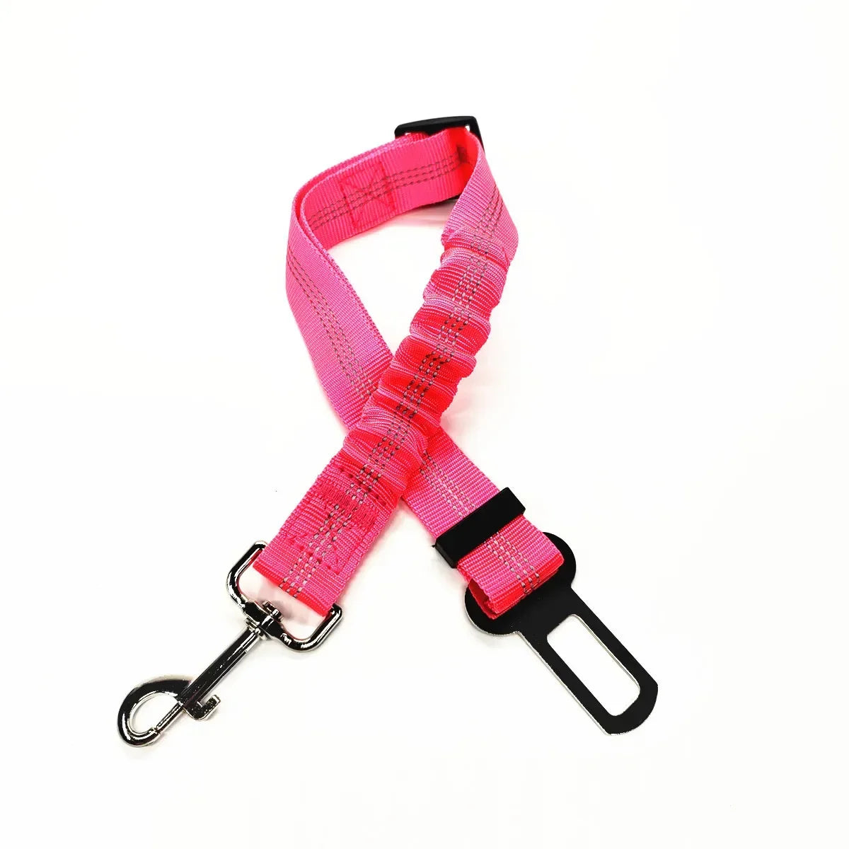 Adjustable Dog & Cat Car Seat Belt, Pet Safety Harness Lead Clip for Vehicle Travel