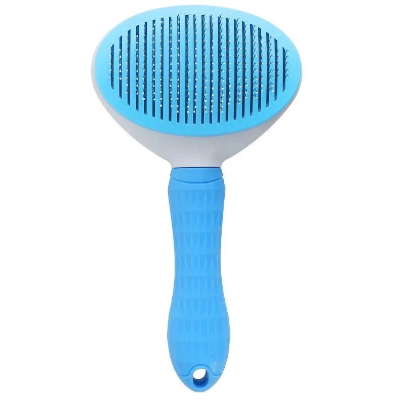 Self Cleaning Pet Hair Remover Brush, Dog & Cat Dematting Comb Grooming Tool