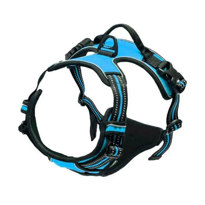 Dog Collar, Harness & Leash Set, Leather Vest for Small, Medium & Large Dogs and Puppies