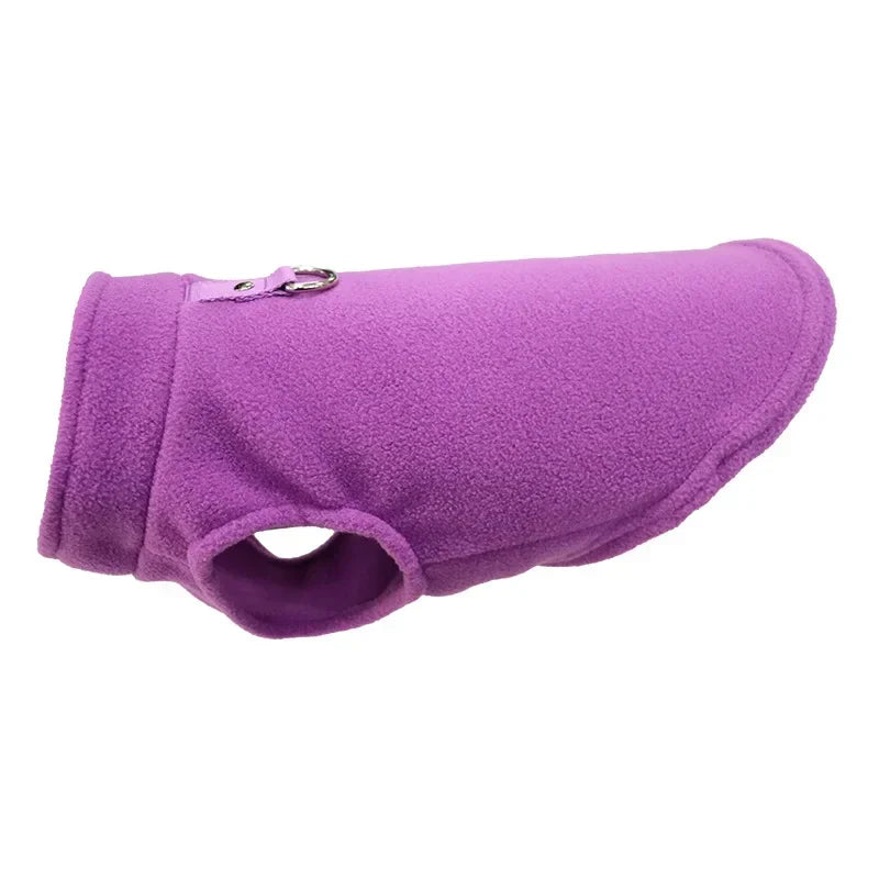 Warm Fleece Pet Jacket Vest – Cozy Coat for Small Dogs & Cats