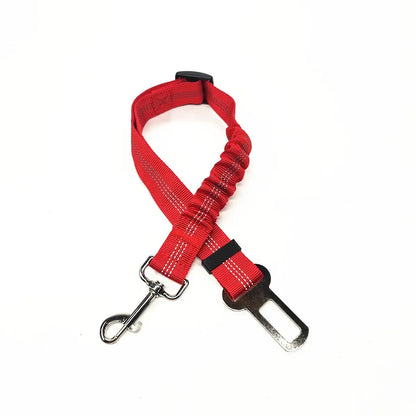 Adjustable Dog & Cat Car Seat Belt, Pet Safety Harness Lead Clip for Vehicle Travel