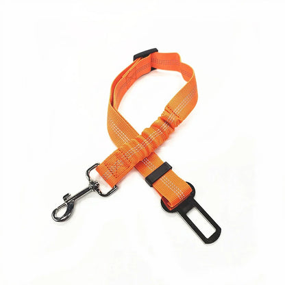 Adjustable Dog & Cat Car Seat Belt, Pet Safety Harness Lead Clip for Vehicle Travel