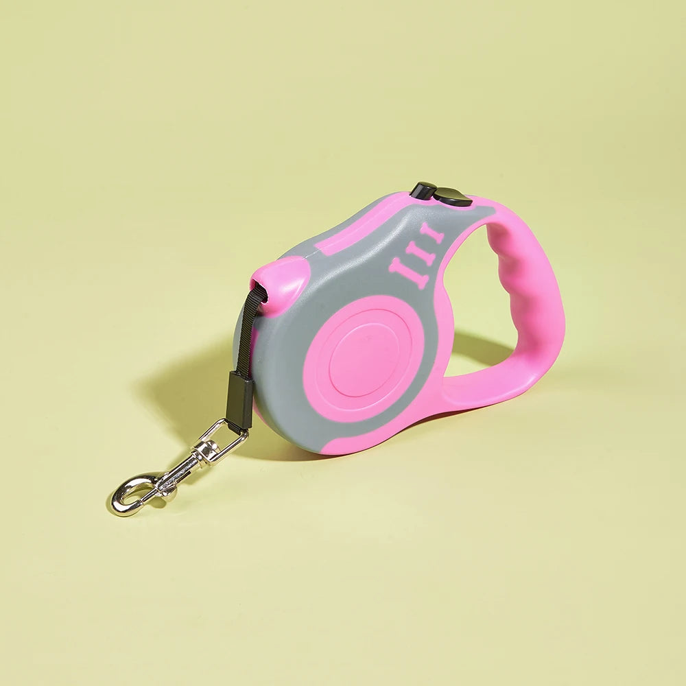 3m/5m Retractable Dog Leash, Strong Nylon, Durable Lead for Small, Medium & Large Dogs and Cats