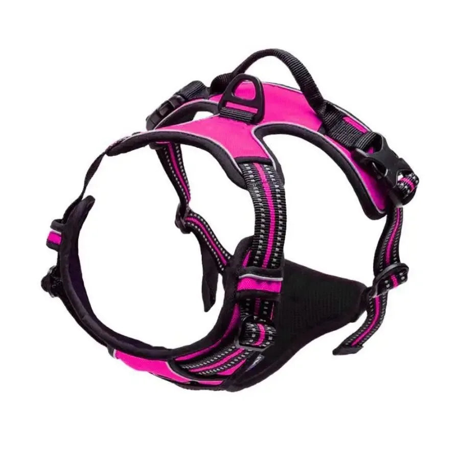Dog Collar, Harness & Leash Set, Leather Vest for Small, Medium & Large Dogs and Puppies