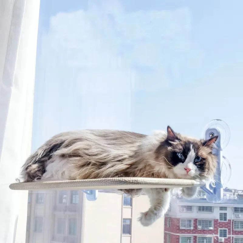 Cat Hammock Foldable Window Suction Cup Hanging Nest, Cat Sunbathing Hanging Bed