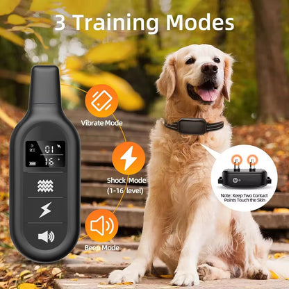 Remote Dog Training Collar - 3300ft Range, Waterproof & Rechargeable