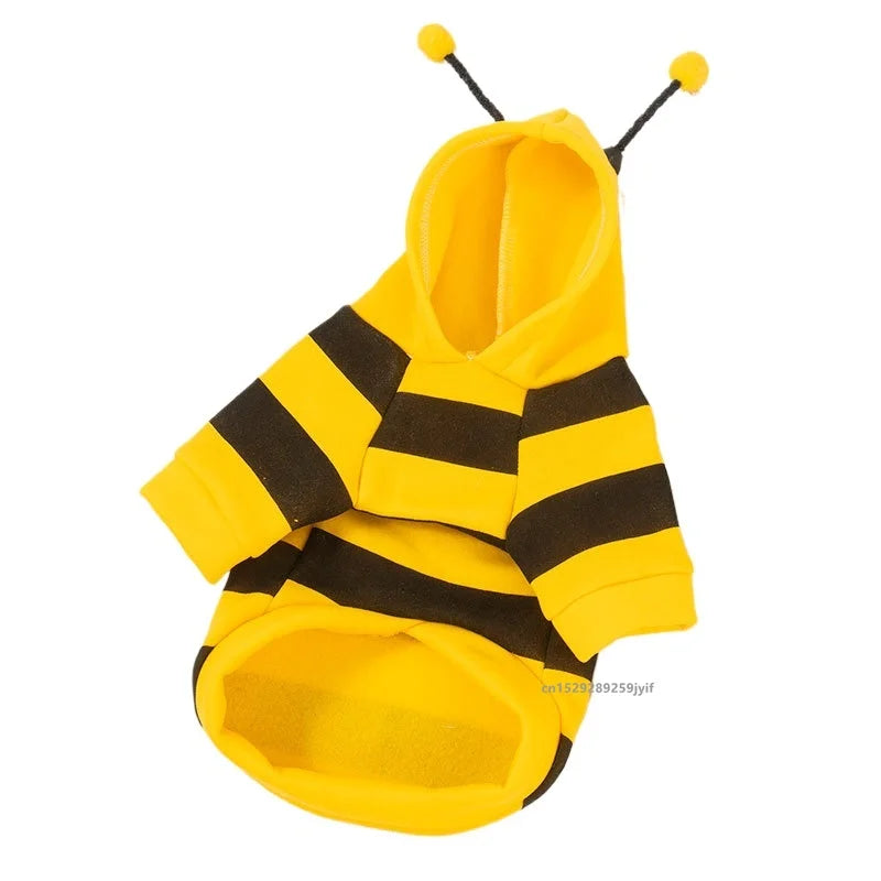 Bee Pet Hoodie – Cute Halloween Costume for Small Dogs & Cats