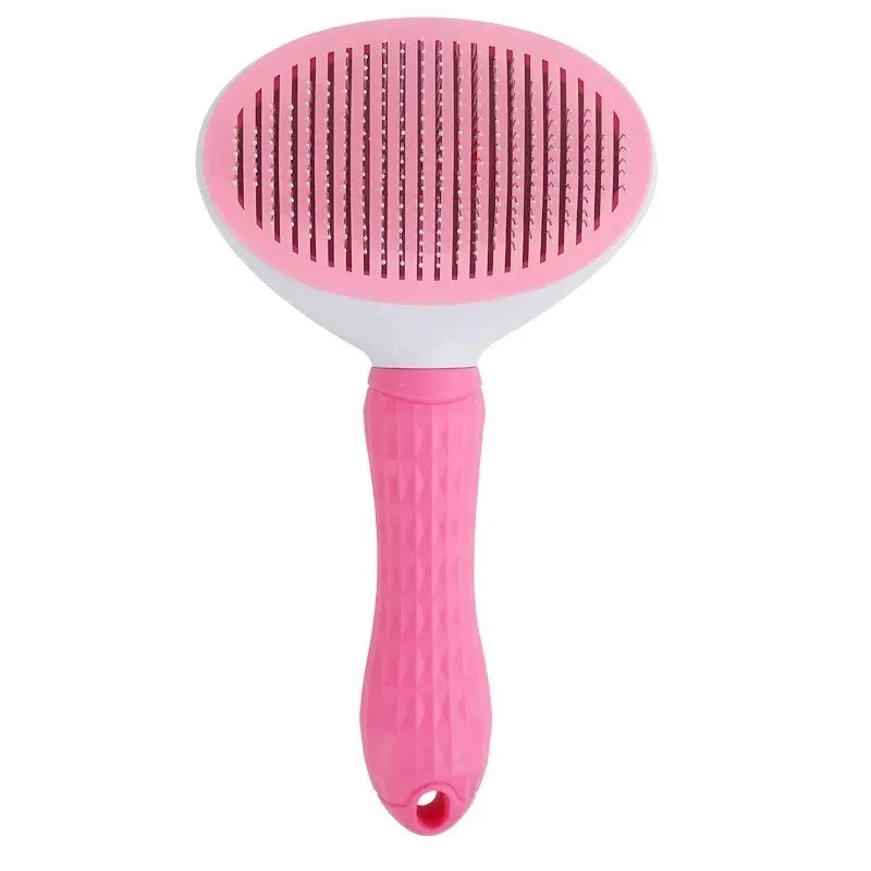 Self Cleaning Pet Hair Remover Brush, Dog & Cat Dematting Comb Grooming Tool
