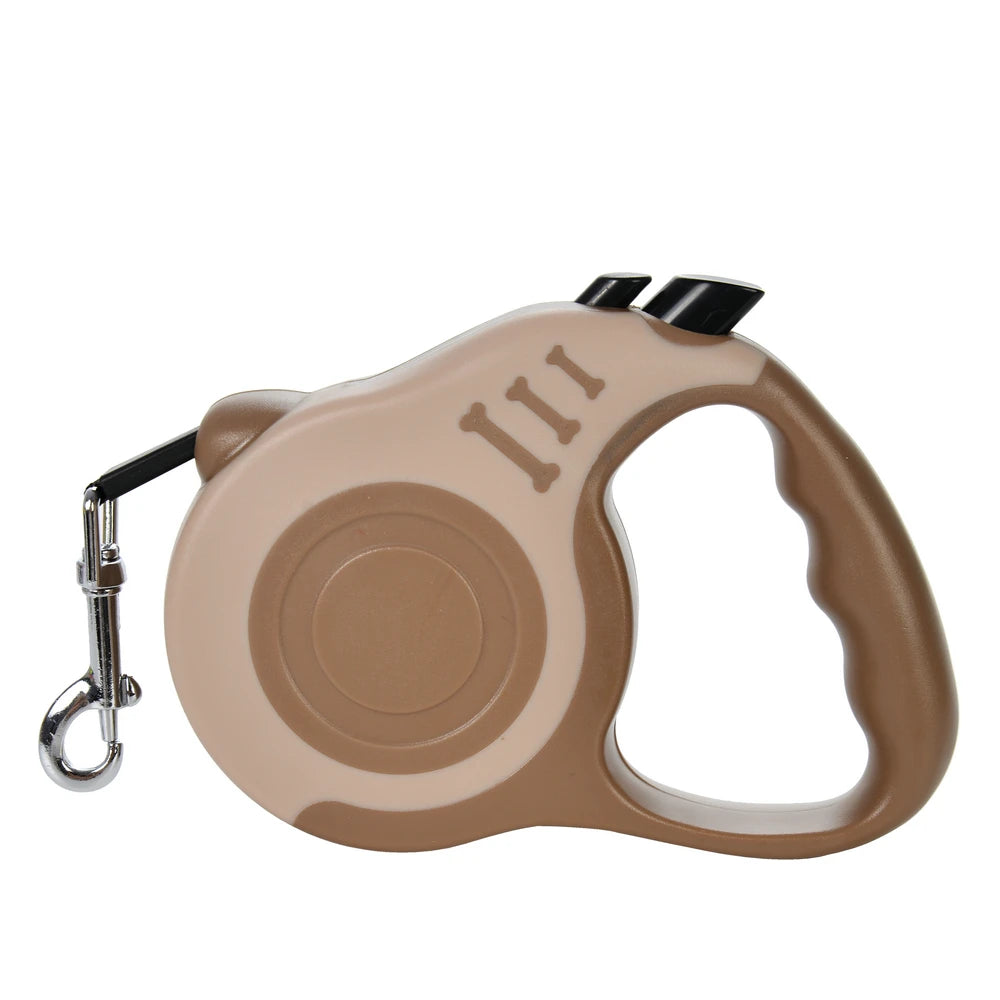 3m/5m Retractable Dog Leash, Strong Nylon, Durable Lead for Small, Medium & Large Dogs and Cats