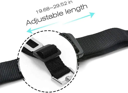 Adjustable Dog & Cat Car Seat Belt, Pet Safety Harness Lead Clip for Vehicle Travel