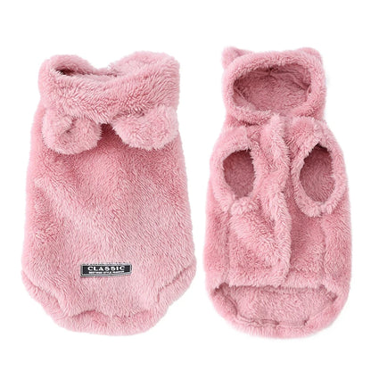 Soft Fleece Pet Hoodie – Warm Autumn & Winter Coat for Dogs & Cats