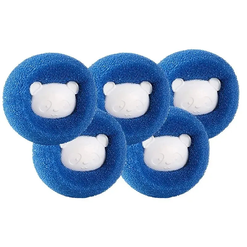 1-5Pcs Pet Hair Remover Ball, Reusable Laundry Lint Catcher for Washing Machine, Cat & Dog Fur Filter