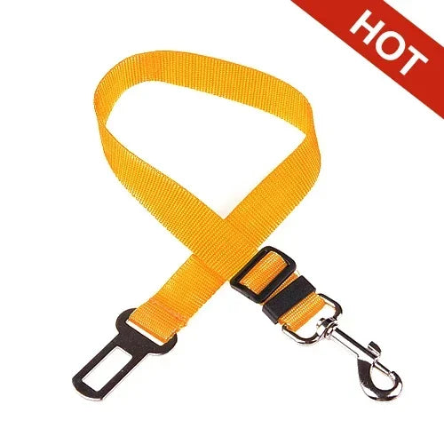 Adjustable Dog & Cat Car Seat Belt, Pet Safety Harness Lead Clip for Vehicle Travel