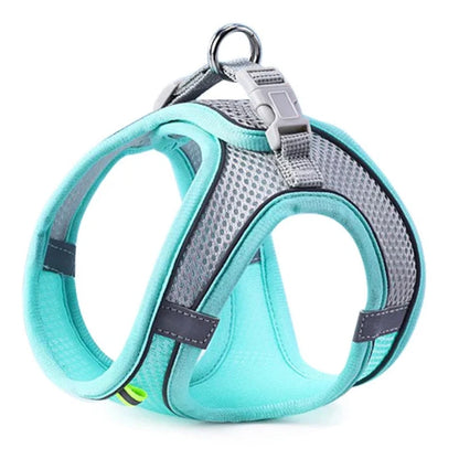 Dog & Cat Harness Leash Set, Reflective Breathable Adjustable Vest for Small & Medium Dogs, Outdoor Walking