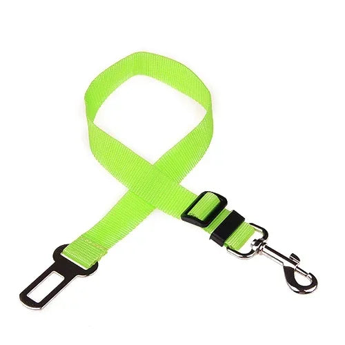 Adjustable Dog & Cat Car Seat Belt, Pet Safety Harness Lead Clip for Vehicle Travel