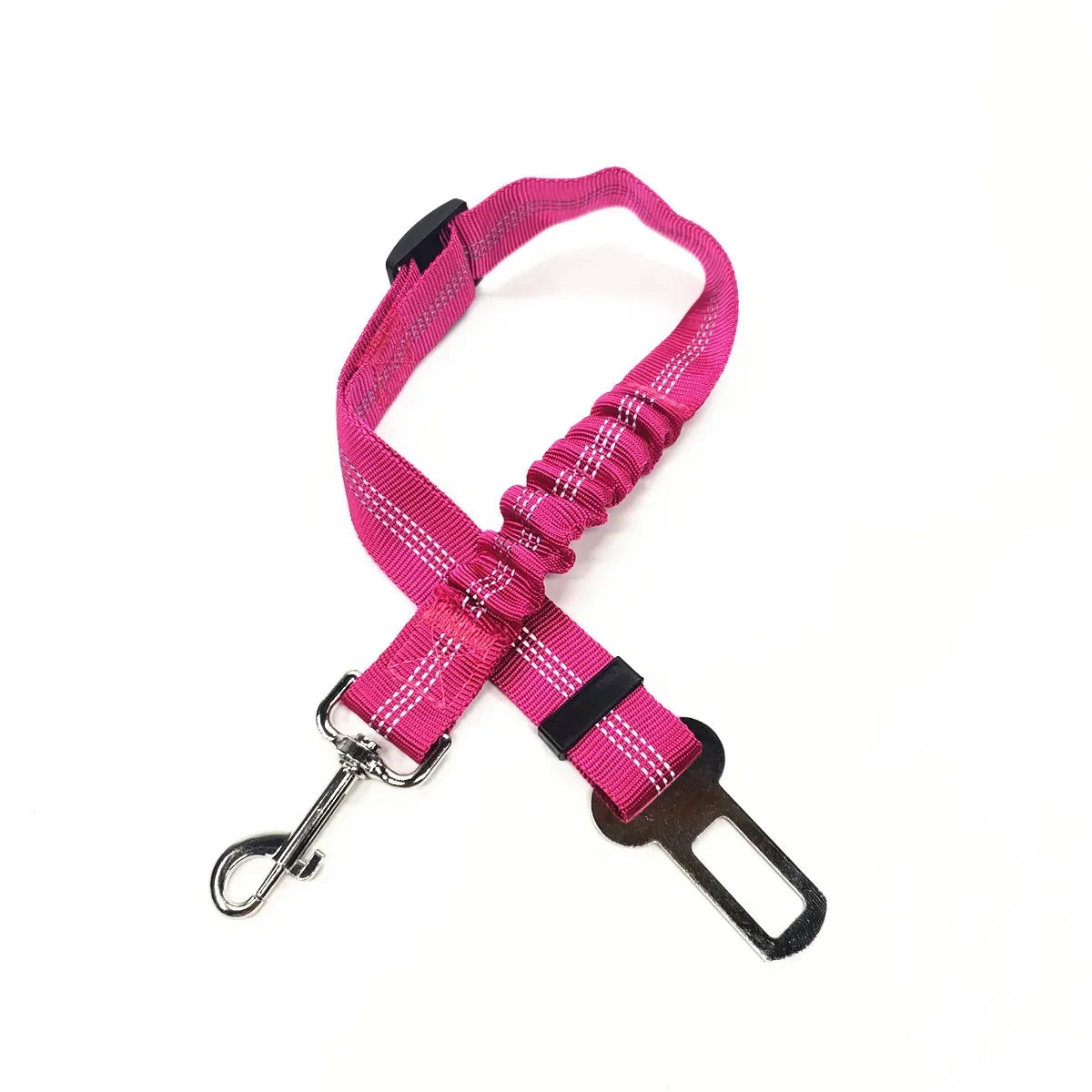 Adjustable Dog & Cat Car Seat Belt, Pet Safety Harness Lead Clip for Vehicle Travel