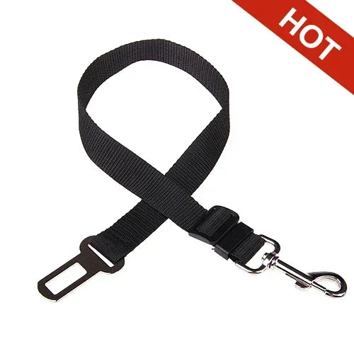 Adjustable Dog & Cat Car Seat Belt, Pet Safety Harness Lead Clip for Vehicle Travel