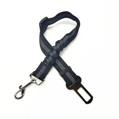 Adjustable Dog & Cat Car Seat Belt, Pet Safety Harness Lead Clip for Vehicle Travel