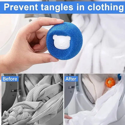1-5Pcs Pet Hair Remover Ball, Reusable Laundry Lint Catcher for Washing Machine, Cat & Dog Fur Filter