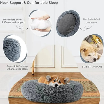 40-90cm 6 Sizes Round Pet Bed for Large Dog Bed Super Soft Cat Bed