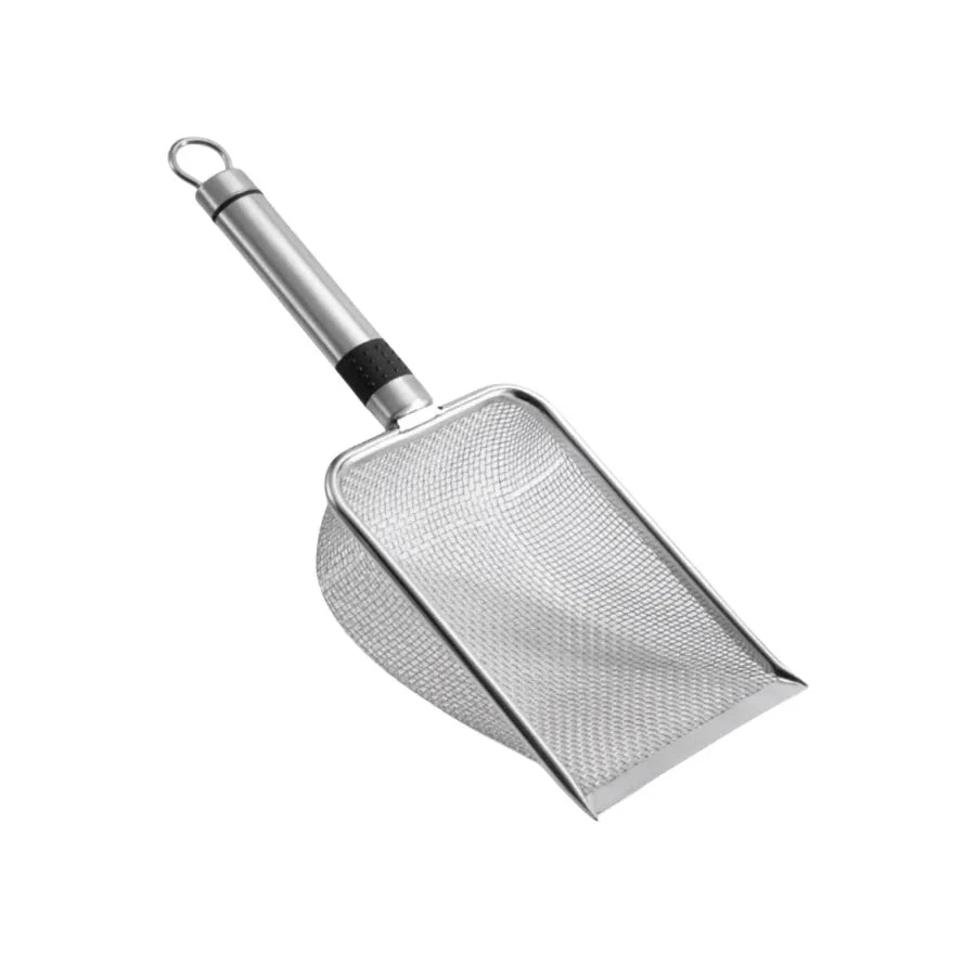 Stainless Steel Cat Litter Scoop, Rust-Resistant Ergonomic Handle, Easy Clean