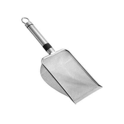Stainless Steel Cat Litter Scoop, Rust-Resistant Ergonomic Handle, Easy Clean