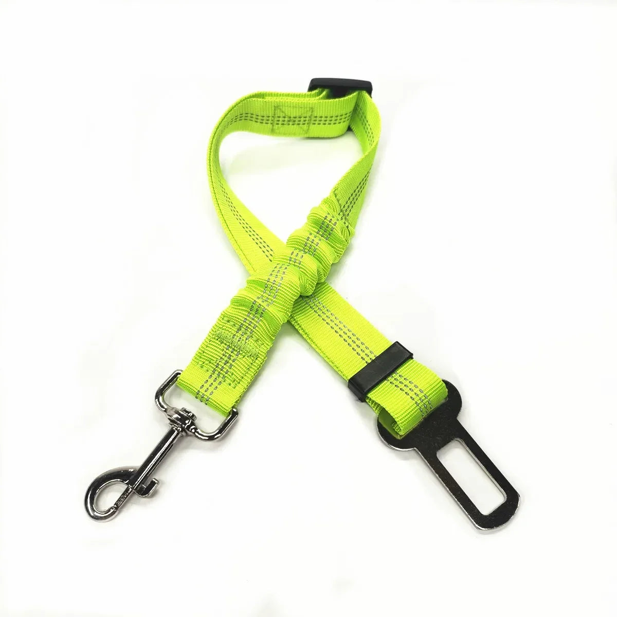 Adjustable Dog & Cat Car Seat Belt, Pet Safety Harness Lead Clip for Vehicle Travel