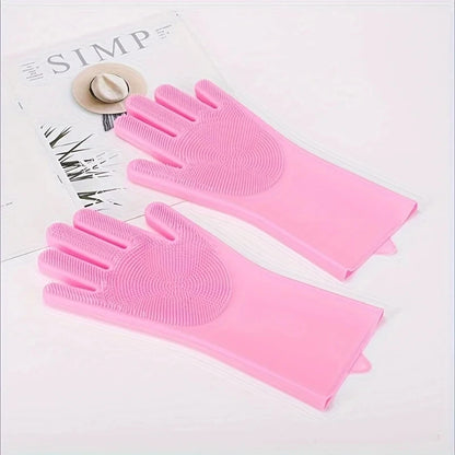 Pet Grooming & Bathing Gloves for Dogs and Cats