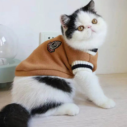 Warm Winter Pet Sweater – Cozy Pullover for Small Dogs & Cats