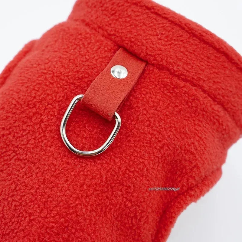 Warm Fleece Pet Jacket Vest – Cozy Coat for Small Dogs & Cats