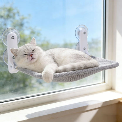 Cat Hammock Foldable Window Suction Cup Hanging Nest, Cat Sunbathing Hanging Bed