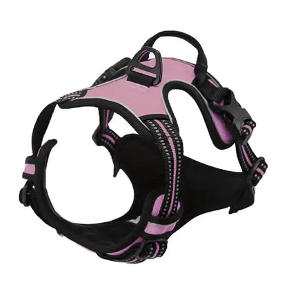 Dog Collar, Harness & Leash Set, Leather Vest for Small, Medium & Large Dogs and Puppies