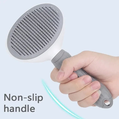 Self Cleaning Pet Hair Remover Brush, Dog & Cat Dematting Comb Grooming Tool