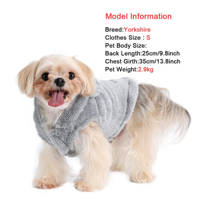 Soft Fleece Pet Hoodie – Warm Autumn & Winter Coat for Dogs & Cats