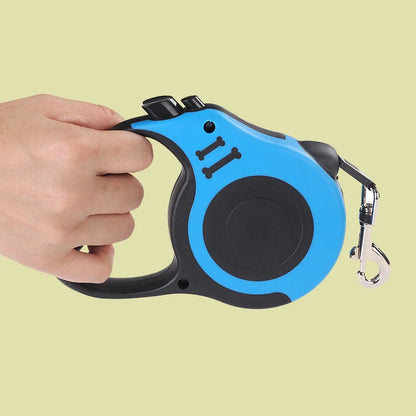 3m/5m Retractable Dog Leash, Strong Nylon, Durable Lead for Small, Medium & Large Dogs and Cats