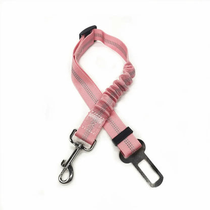 Adjustable Dog & Cat Car Seat Belt, Pet Safety Harness Lead Clip for Vehicle Travel