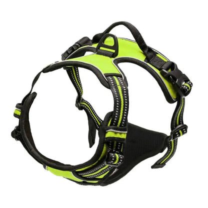 Adjustable No-Pull Dog Harness, Front Clip, Reflective with Handle, for Medium & Large Dogs