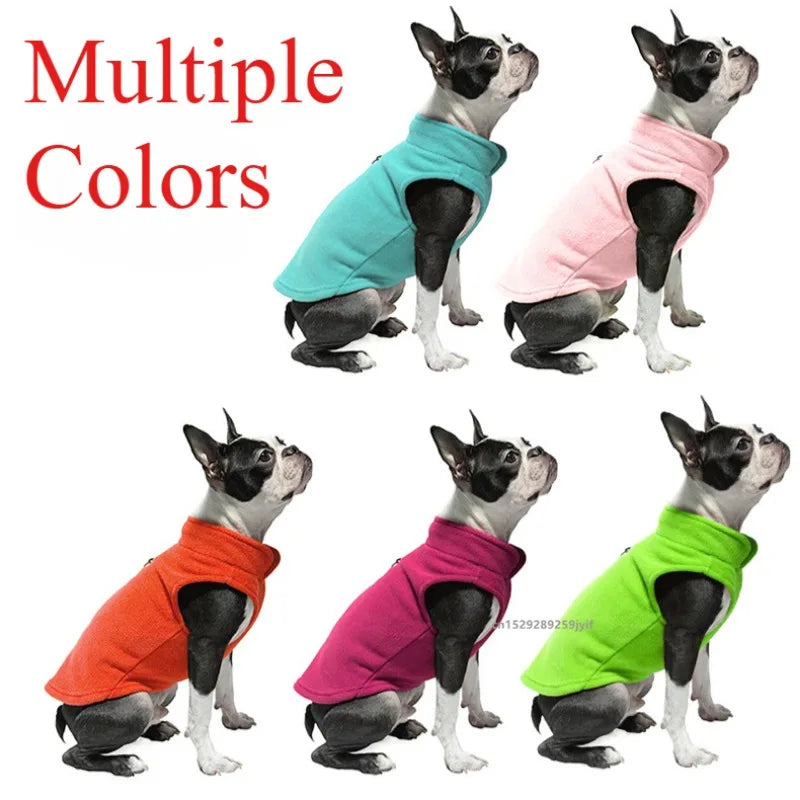 Warm Fleece Pet Jacket Vest – Cozy Coat for Small Dogs & Cats