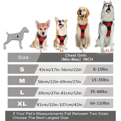 Dog Collar, Harness & Leash Set, Leather Vest for Small, Medium & Large Dogs and Puppies