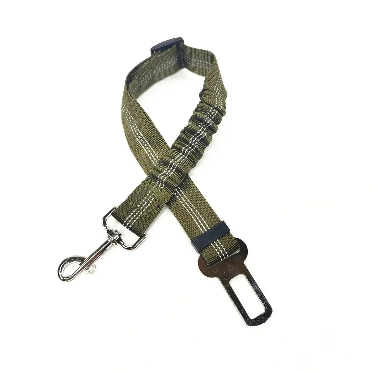 Adjustable Dog & Cat Car Seat Belt, Pet Safety Harness Lead Clip for Vehicle Travel