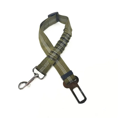 Adjustable Dog & Cat Car Seat Belt, Pet Safety Harness Lead Clip for Vehicle Travel