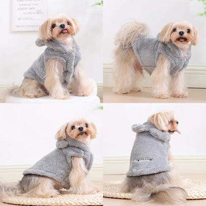 Soft Fleece Pet Hoodie – Warm Autumn & Winter Coat for Dogs & Cats