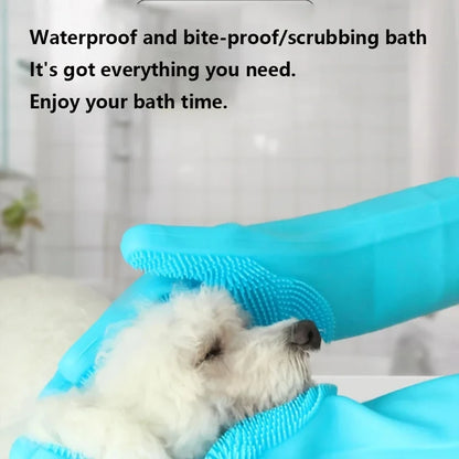Pet Grooming & Bathing Gloves for Dogs and Cats